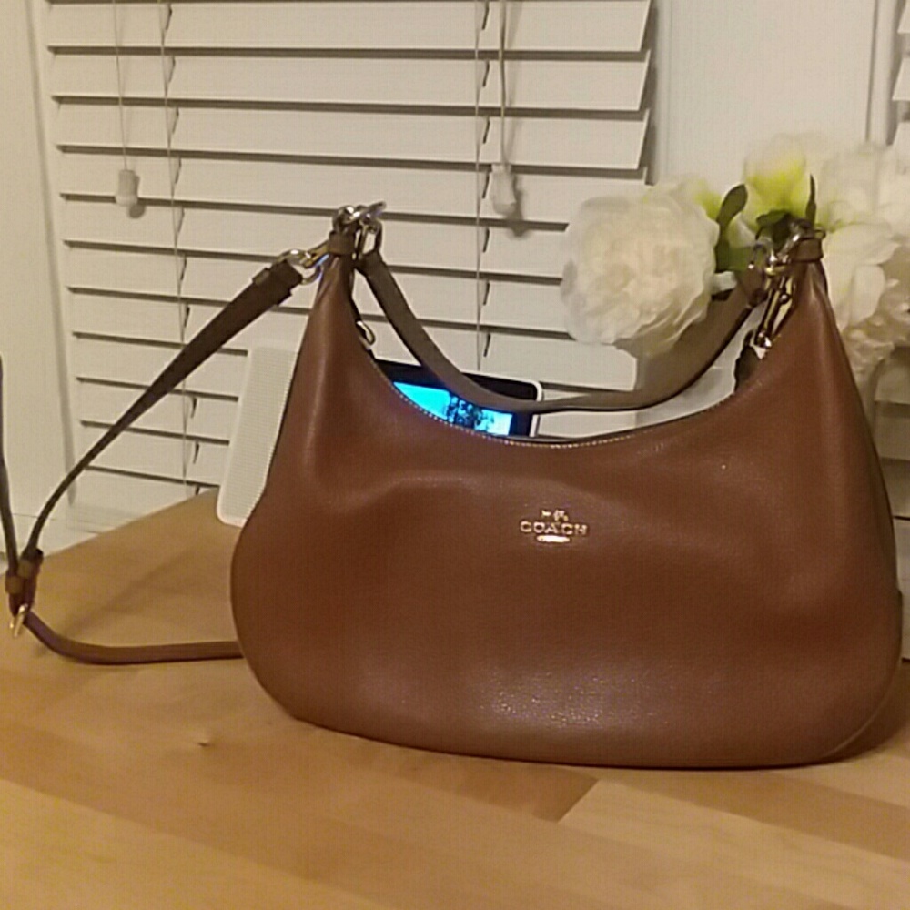Authentic Coach pebble leather crossbody purse